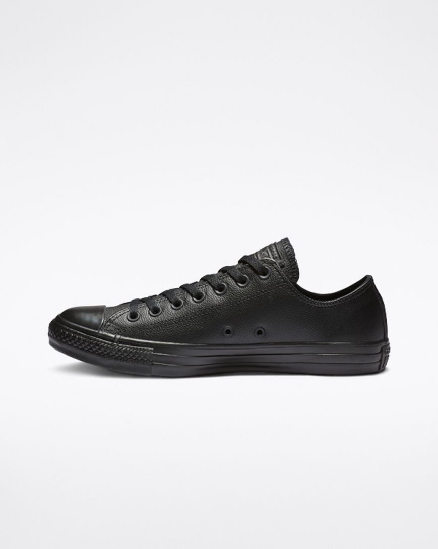 Pánské Boty Nízké Converse Chuck Taylor All Star Læder Černé | CZ QNJZ19